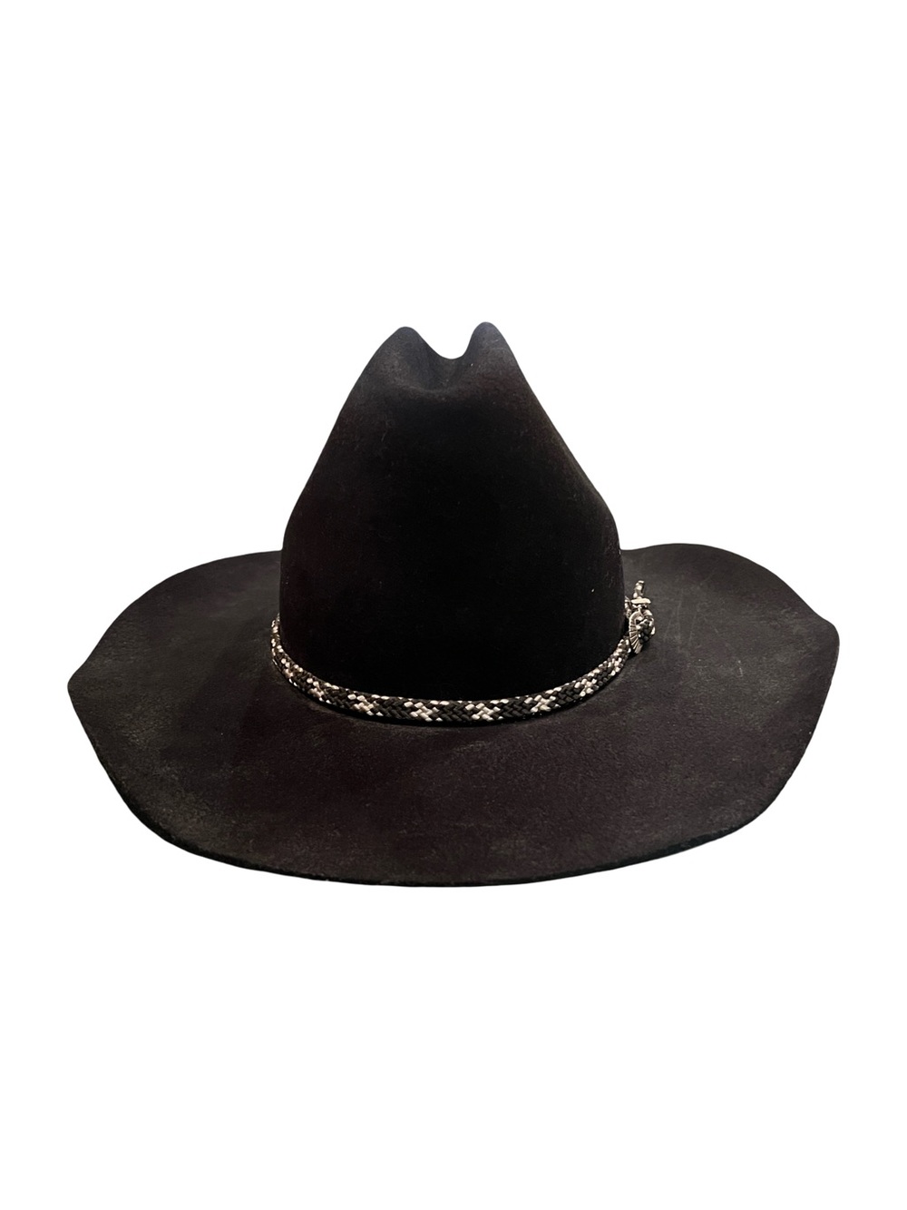 Bailey Wrangler 100% Wool Black Cowboy Hat 6 7/8